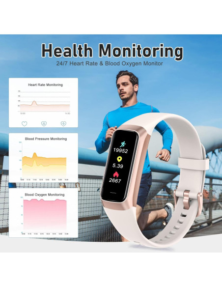 Rastreador de Fitness Zeacool C60 con Monitoreo de Salud 24/7 Rastreador de Fitness Zeacool C60 con Monitoreo de Salud 24/7