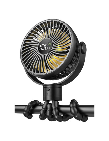 Ventilador Portátil Coohea KW47 Recargable 4000mAh 25H Negro