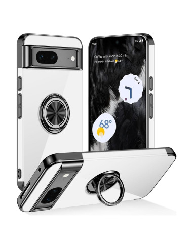 Funda Tnarru para Google Pixel 7 clara con soporte magnético