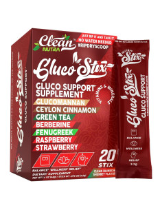 Gluco Stix Clean Nutraceuticals - Suplemento Digestivo 20 Palitos