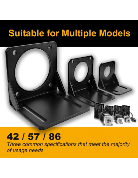 Kit Soporte Motor Paso a Paso Nema 17 Mrosnail 2 PCS Acero Kit Soporte Motor Paso a Paso Nema 17 Mrosnail 2 PCS Acero