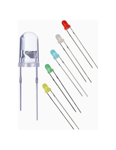 Kit 50 Diodos LED 5mm Brilinker - 5 Colores Variados Kit 50 Diodos LED 5mm Brilinker - 5 Colores Variados