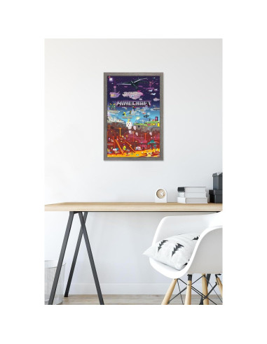 Póster Enmarcado Trends International Minecraft 37.4x56.8cm