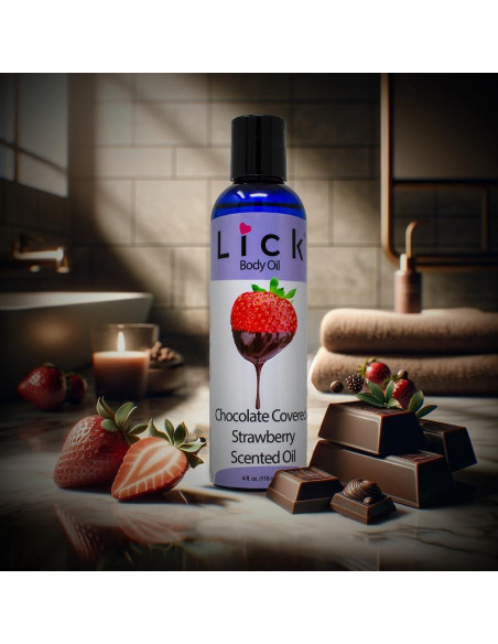 Aceite Corporal Hidratante Lick 118 ml Fresa Chocolate Aceite Corporal Hidratante Lick 118 ml Fresa Chocolate