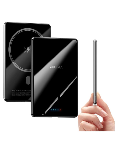 Batería Externa Kuulaa 5000mAh Magnética Carga Rápida 20W Batería Externa Kuulaa 5000mAh Magnética Carga Rápida 20W