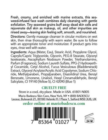 Jabón Limpiador de Algas Mario Badescu 236 ml Exfoliante