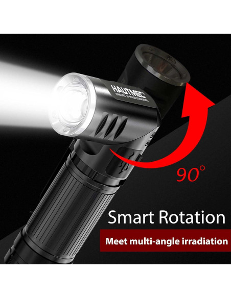 Linternas LED recargables HAUTMEC 500 lúmenes 2 unidades Linternas LED recargables HAUTMEC 500 lúmenes 2 unidades
