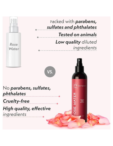 Eve Hansen Spray de Agua de Rosa Orgánico 113.4 g - Tónico Facial y Capilar Eve Hansen Spray de Agua de Rosa Orgánico 113.4 g - Tónico Facial y Capilar