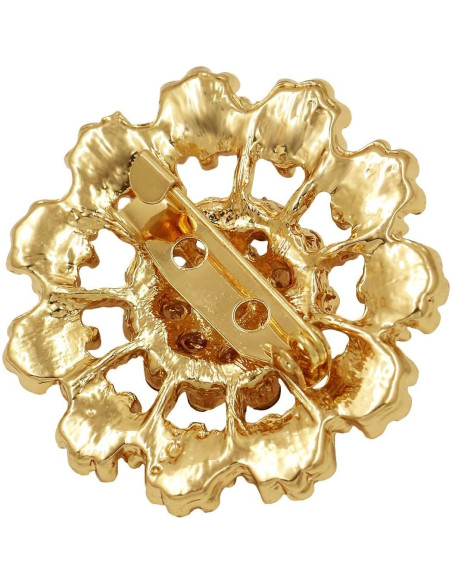 Lote 24 Broches de Cristal Multicolor Mutian 3-3.5cm Lote 24 Broches de Cristal Multicolor Mutian 3-3.5cm