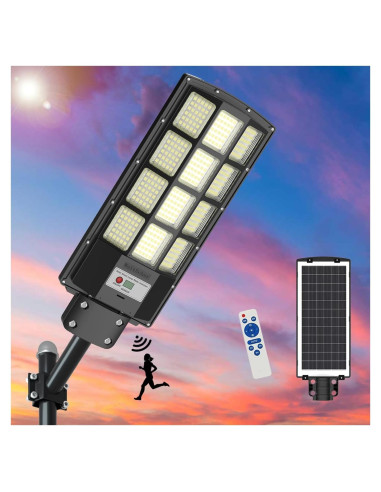 Luz de Inundación Solar 3000W WaitScher con Sensor de Movimiento