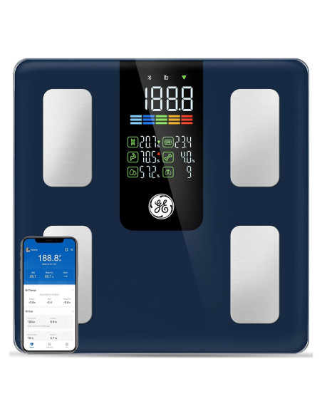 Báscula Inteligente GE Fit Plus LN 226.8kg Bluetooth Azul Báscula Inteligente GE Fit Plus LN 226.8kg Bluetooth Azul