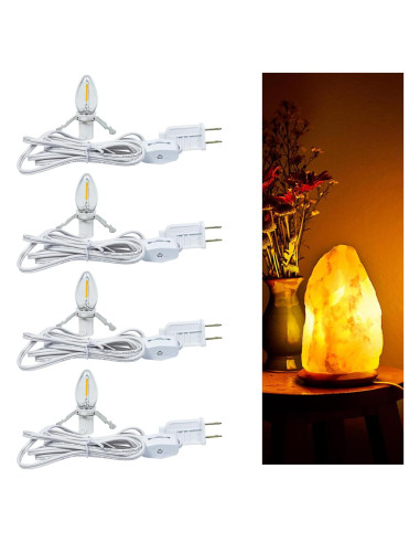 Cordón Accesorio Blanco Tiadio con 4 Bombillas LED C7 E12