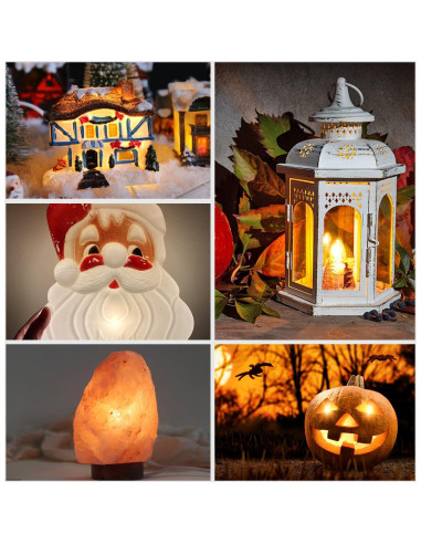 Cordón Accesorio Blanco Tiadio con 4 Bombillas LED C7 E12