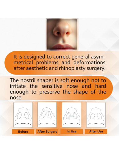 Retenedor Nasal Premium Nanovita para Rinoplastia - 2 Tamaños