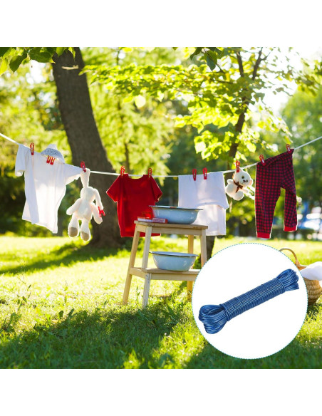 Cuerda para Ropa PATIKIL 3mm x 20m Recubierta Plástico - 2 Unidades Cuerda para Ropa PATIKIL 3mm x 20m Recubierta Plástico - 2 Unidades