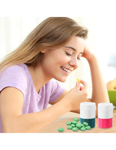 Molinillo y Triturador de Pastillas SZREDU 4 en 1 Rosa Molinillo y Triturador de Pastillas SZREDU 4 en 1 Rosa