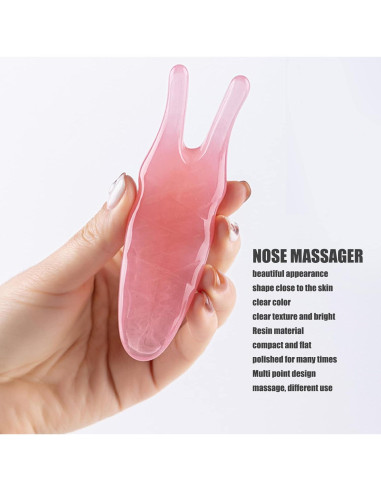 Masajeador de Nariz FILFEEL Gua Sha Resina Durazno 14.3cm