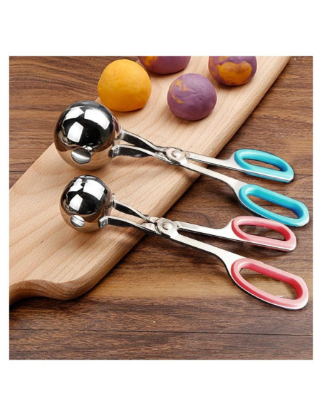 Hacedor de Albóndigas QMET 2 PCS Acero Inoxidable Antiadherente Hacedor de Albóndigas QMET 2 PCS Acero Inoxidable Antiadherente