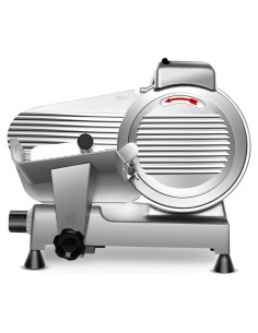 Cortadora de Carne Zomagas 10" 240W Semi-Automática Acero Inoxidable