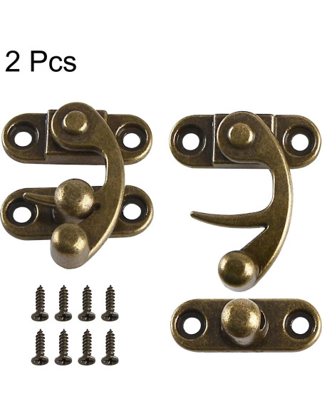 Cierre Vintage RUIAN de Brazo Oscilante 33x28mm Bronce 2 Pcs Cierre Vintage RUIAN de Brazo Oscilante 33x28mm Bronce 2 Pcs