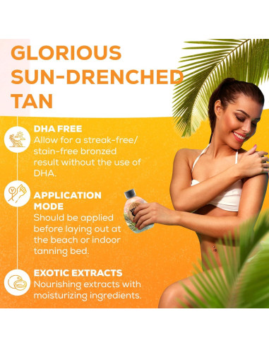 Loción Bronceadora Natural Vitamin Sea 382.7g - Acelerador Sin Rayas