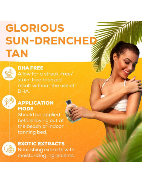 Loción Bronceadora Natural Vitamin Sea 382.7g - Acelerador Sin Rayas Loción Bronceadora Natural Vitamin Sea 382.7g - Acelerador Sin Rayas