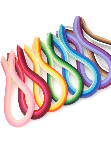 Tiras de Quilling en Gradiente ODETOJOY 120pcs 5mm x 53cm