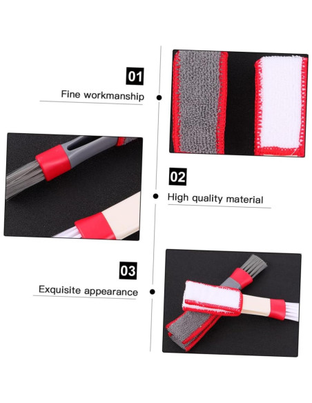 Juego de 4 Cepillos de Limpieza NIYANGLE para Coche y Teclado Juego de 4 Cepillos de Limpieza NIYANGLE para Coche y Teclado