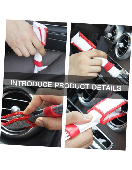 Juego de 4 Cepillos de Limpieza NIYANGLE para Coche y Teclado Juego de 4 Cepillos de Limpieza NIYANGLE para Coche y Teclado