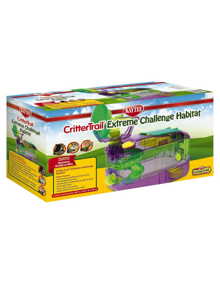 Hábitat para Hámsters Enanos Kaytee CritterTrail 50.8x29.2x45.7cm Hábitat para Hámsters Enanos Kaytee CritterTrail 50.8x29.2x45.7cm