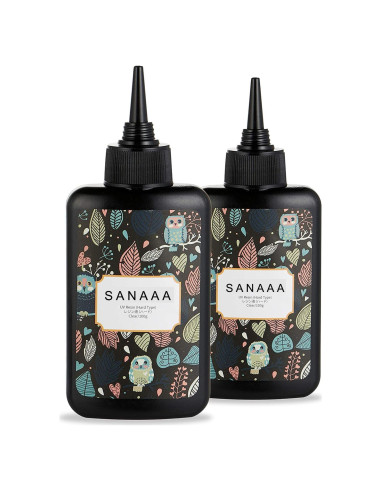 Resina UV Transparente Dura SANAAA 200g para Joyería DIY