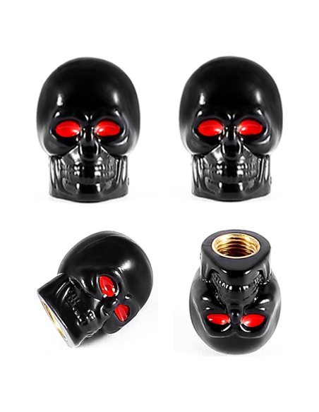 Tapa de Válvula Neumático Dsycar Calavera Cobre 4 Pcs Tapa de Válvula Neumático Dsycar Calavera Cobre 4 Pcs