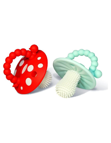 Chupete de Dentición Chompy RaZbaby - Silicona Suave 3M+