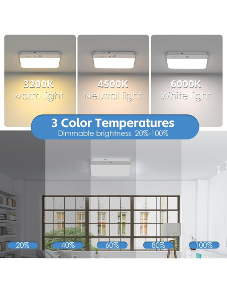 Luz de Techo Inalámbrica NARUNDREN CL05 con Sensor de Movimiento Luz de Techo Inalámbrica NARUNDREN CL05 con Sensor de Movimiento