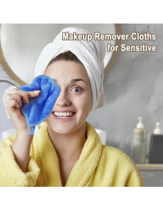 Paño Desmaquillante KODAMO Reutilizable 12 Piezas Microfibra 2