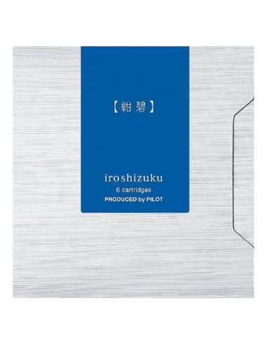 Cartuchos de Tinta Iroshizuku Kon-peki Azul Cerúleo 6 Piezas