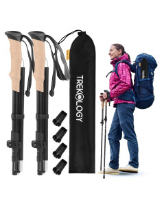 Bastones de Senderismo TREKOLOGY TREKZ XE - Aluminio Plegables