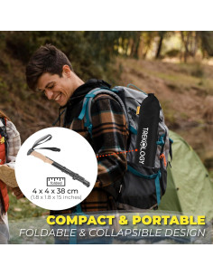 Bastones de Senderismo TREKOLOGY TREKZ XE - Aluminio Plegables 2
