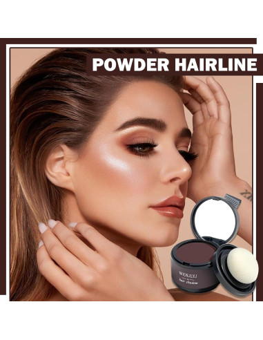Polvo Cubridor de Raíces para Cabello Ralo WENJLYJ 32g Color 06