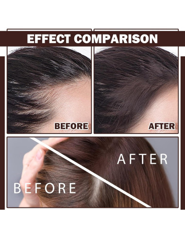 Polvo Cubridor de Raíces para Cabello Ralo WENJLYJ 32g Color 06