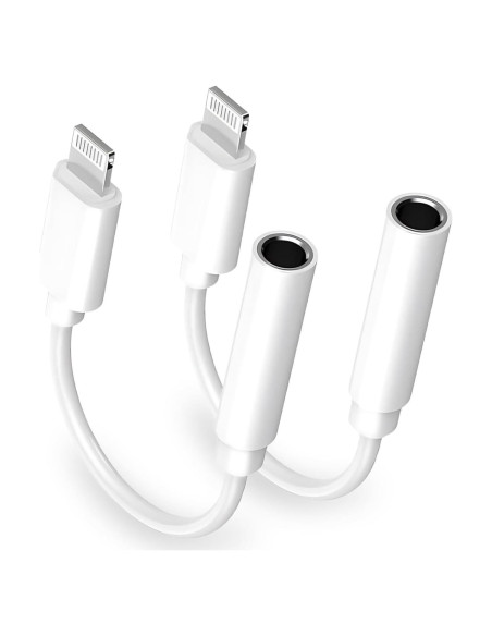 Adaptador de Auriculares Lightning a 3.5 mm Apple - 2 Piezas Adaptador de Auriculares Lightning a 3.5 mm Apple - 2 Piezas