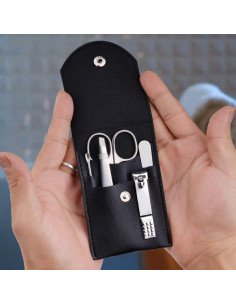 Juego de Manicura Profesional HANTEKAS 5 Piezas Acero Inoxidable 2