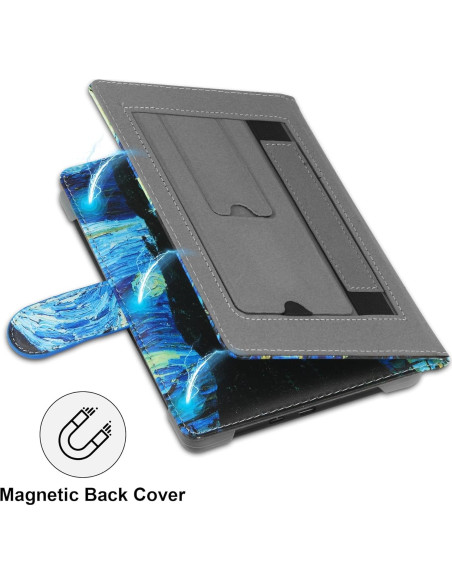 Funda Universal de Cuero SOMEI para E-Book 6-6.8'' Noche Estrellada Funda Universal de Cuero SOMEI para E-Book 6-6.8'' Noche Estrellada