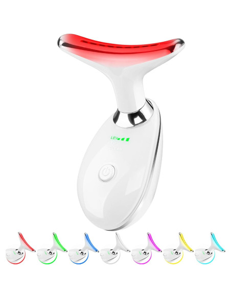 Masajeador Facial OCAWAYEE LED 7 Colores con Calor y Vibración Masajeador Facial OCAWAYEE LED 7 Colores con Calor y Vibración