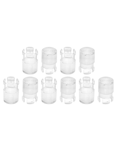 Portalámpara LED 5mm PATIKIL, Paquete de 10 Soportes Transparentes Portalámpara LED 5mm PATIKIL, Paquete de 10 Soportes Transparentes