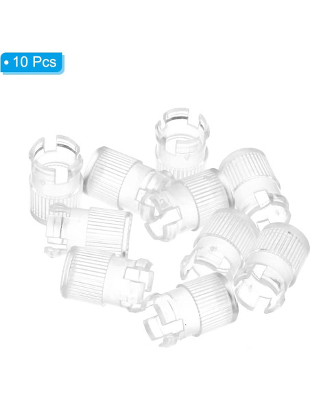 Portalámpara LED 5mm PATIKIL, Paquete de 10 Soportes Transparentes Portalámpara LED 5mm PATIKIL, Paquete de 10 Soportes Transparentes