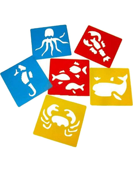 Plantillas de Dibujo Lependor 36 Piezas para Niños - Lavables Plantillas de Dibujo Lependor 36 Piezas para Niños - Lavables