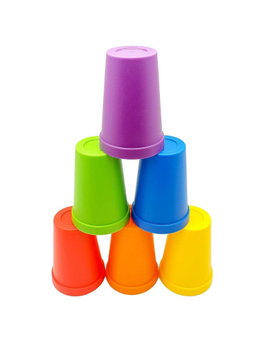Juego de Tazas Apilables Skoolzy - 6 Piezas Educativas