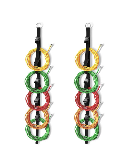 Organizador de Cables Wowangce 2 Pcs Negro Nylon 120 cm Organizador de Cables Wowangce 2 Pcs Negro Nylon 120 cm