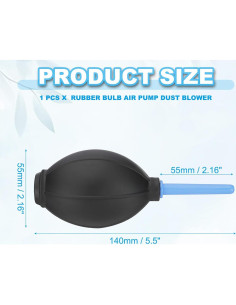 Limpiador de Polvo PATIKIL con Bomba de Aire de Caucho Azul 2